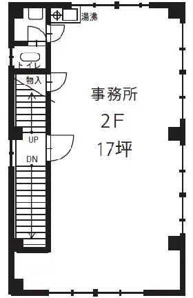 正呂地(別館)ビルの基準階図面