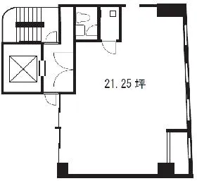 菅野ビルの基準階図面