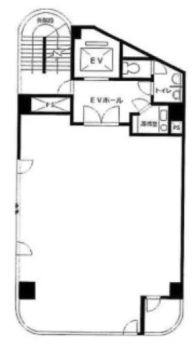 第2昭和ビルの基準階図面