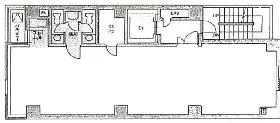 伊藤佑ビル虎ノ門(旧:クレイン虎ノ門)ビルの基準階図面