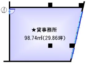 No.R 浦和ビルの基準階図面