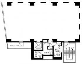 朝日生命三軒茶屋ビルの基準階図面
