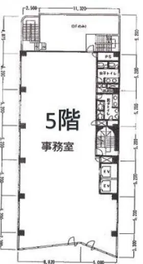 浦和NEビルの基準階図面