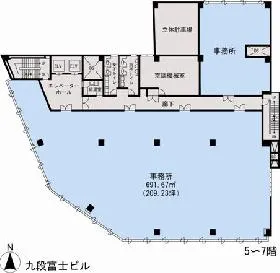 東京建物神保町ビルの基準階図面