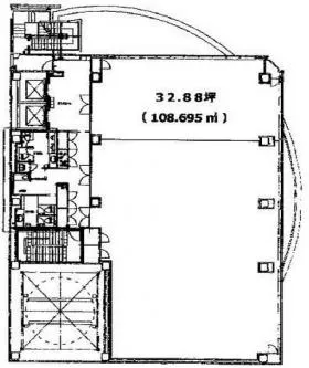 FSKビルの基準階図面
