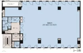 D’s VARIE東神田の基準階図面