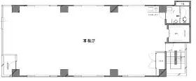 宝町千島ビル(旧:新京橋第1長岡ビル)の基準階図面