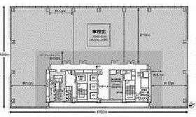 TIXTOWER UENO(ティクスタワー)ビルの基準階図面