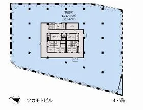 ツカモトビルの基準階図面