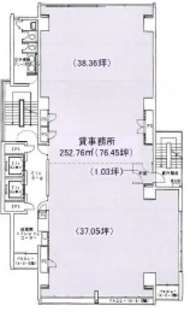 くぼたビルの基準階図面