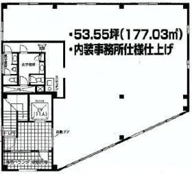 藤蔵ロイヤルビルの基準階図面