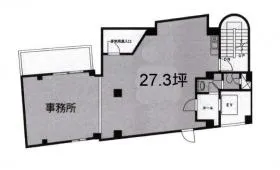 市ヶ谷エスワンビルの基準階図面