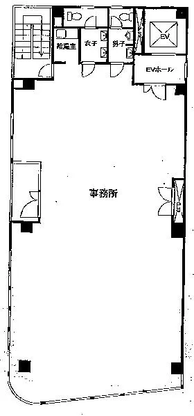 アライズ第2ビルの基準階図面