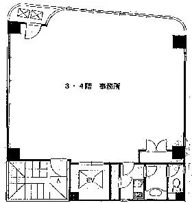 アライズ第3ビルの基準階図面