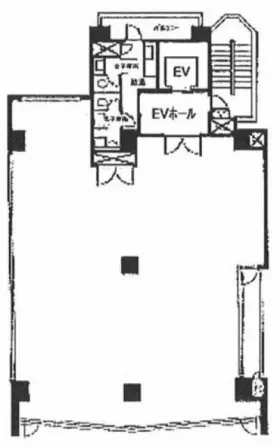 中田ビルの基準階図面
