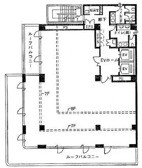 プライム水道橋ビルの基準階図面