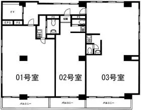 工新ビルの基準階図面