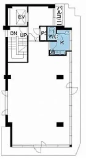 KTT6ビルの基準階図面