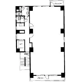 並木ビルの基準階図面