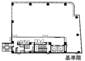ヒューリック蛎殻町ビルの基準階図面