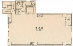 井門大森北ビルの基準階図面