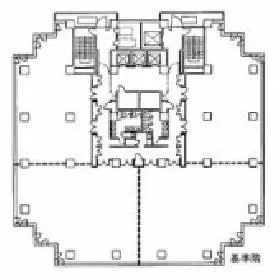 勝どきサンスクェアビルの基準階図面