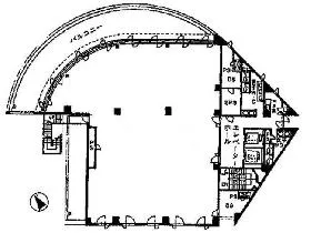 目白NTビルの基準階図面