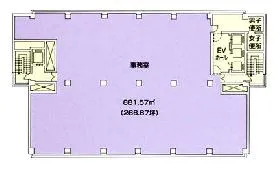 東陽セントラルビルの基準階図面