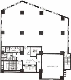 東自機ビルの基準階図面