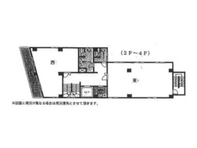 開新社第2ビルの基準階図面