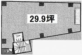 中西ビルの基準階図面