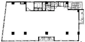 サンジュ共和十番館ビルの基準階図面