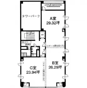 藤島第8ビルの基準階図面