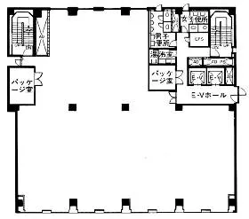 りそな新橋ビルの基準階図面