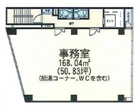 鐘塚ビルの基準階図面