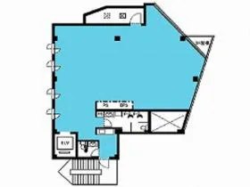 オフィス21ビルの基準階図面