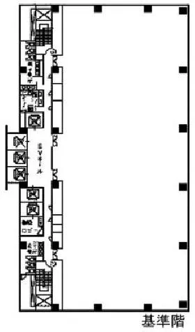 グラスキューブ品川の基準階図面