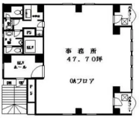 5セントラルビルの基準階図面