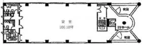 第1やすなビルの基準階図面