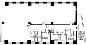 神保町101ビルの基準階図面