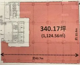 ヒューリック銀座7丁目ビルの基準階図面