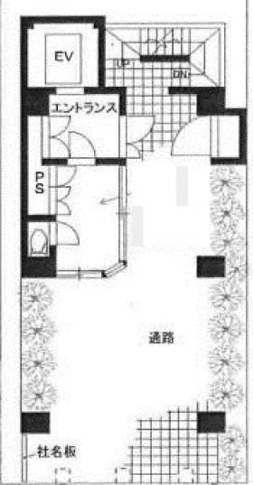 馬車道R.Aビルの基準階図面