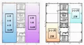 鶴屋町共同(SY)ビルの基準階図面