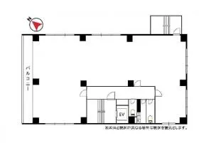 LE REVEビルの基準階図面
