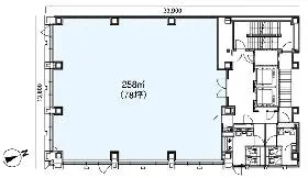 SPP銀座ビルの基準階図面