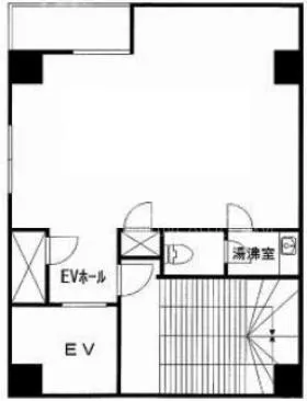 龍光ビルの基準階図面