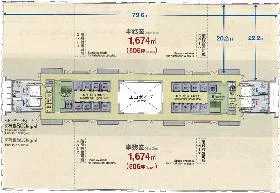 みなとみらいセンタービルの基準階図面