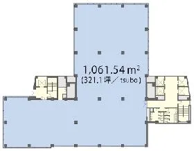赤坂見附MTビルの基準階図面