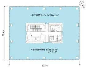 六本木ヒルズけやき坂テラスの基準階図面