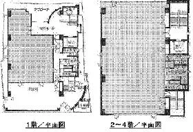 南青山シティビルの基準階図面